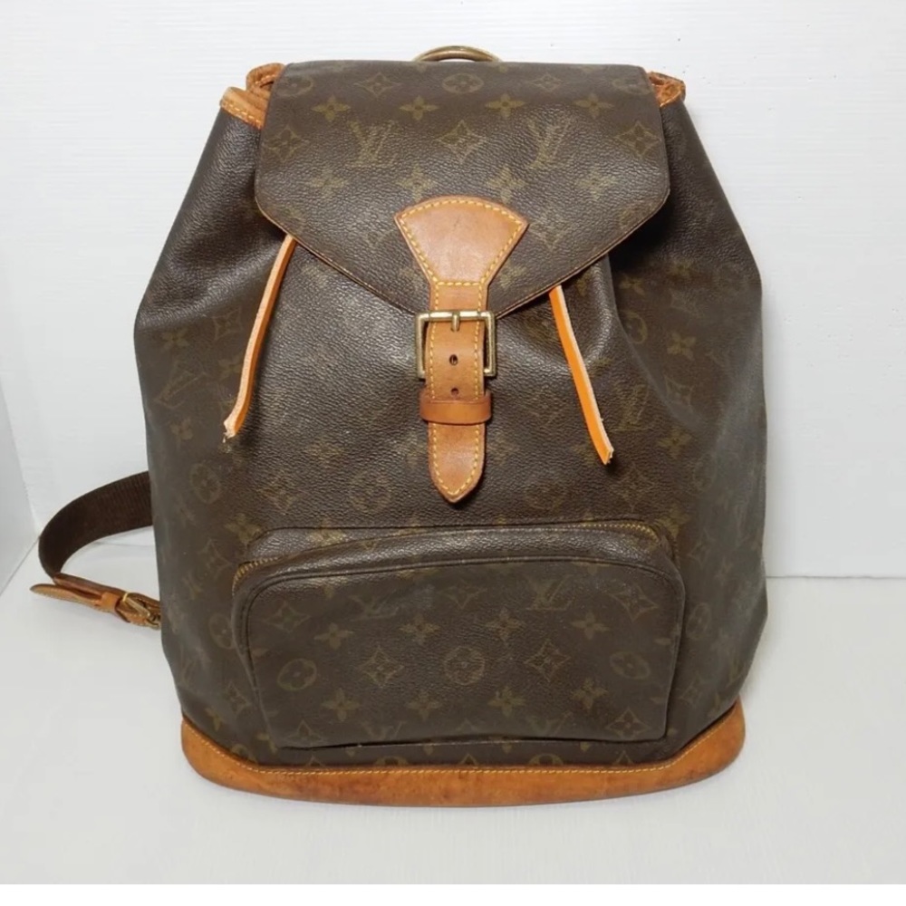 Louis Vuitton Classic Monogram Tan Backpack